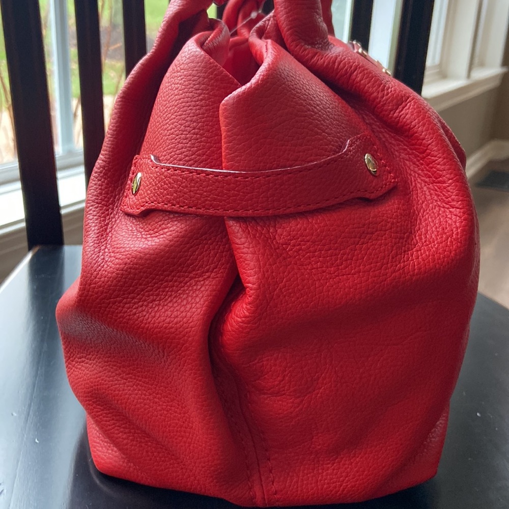 Kate Spade Stevie Purse Birkshire Road Poppy Leather NWT - Picture 2 of 16